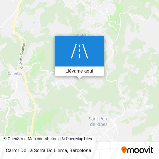 Mapa Carrer De La Serra De Llema