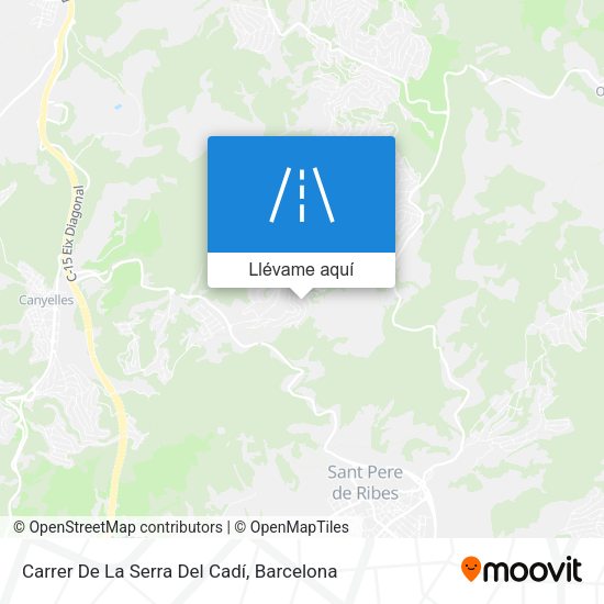 Mapa Carrer De La Serra Del Cadí