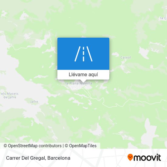 Mapa Carrer Del Gregal