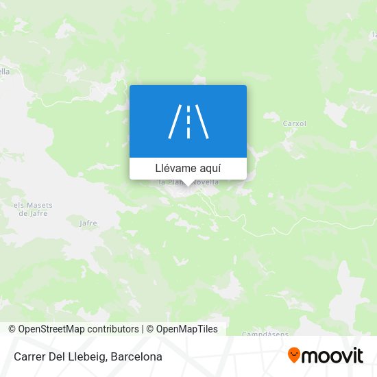 Mapa Carrer Del Llebeig