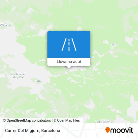 Mapa Carrer Del Migjorn