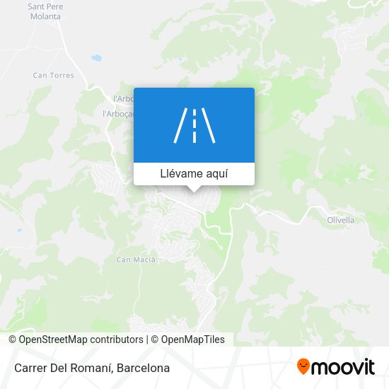 Mapa Carrer Del Romaní