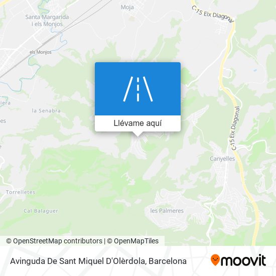 Mapa Avinguda De Sant Miquel D'Olèrdola
