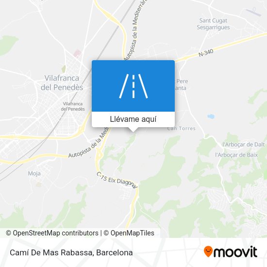 Mapa Camí De Mas Rabassa