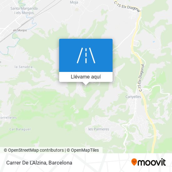 Mapa Carrer De L'Alzina