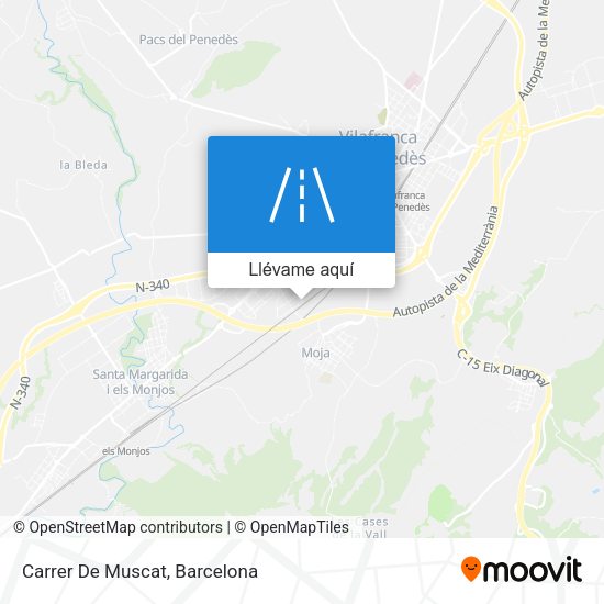 Mapa Carrer De Muscat