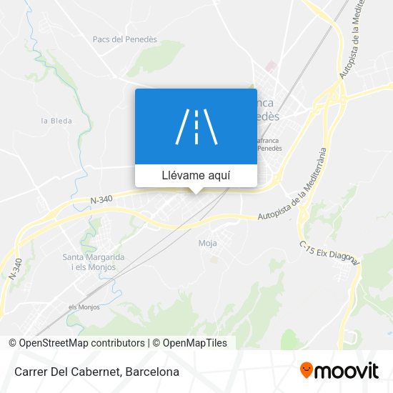 Mapa Carrer Del Cabernet
