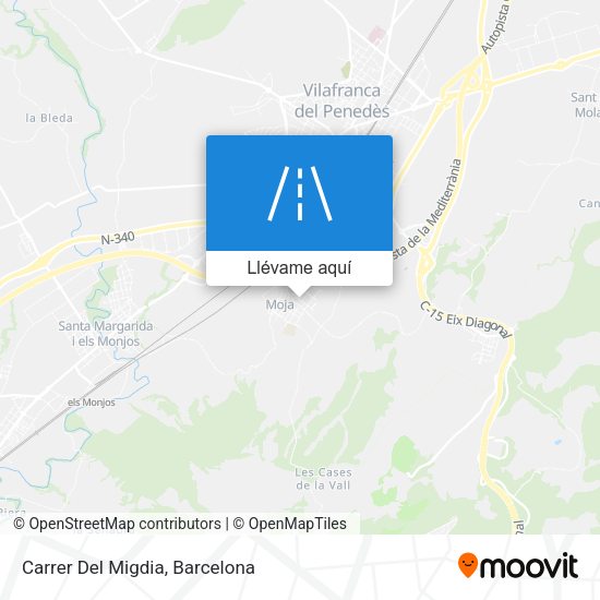Mapa Carrer Del Migdia
