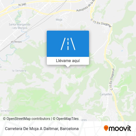 Mapa Carretera De Moja A Daltmar
