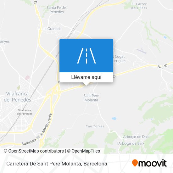Mapa Carretera De Sant Pere Molanta