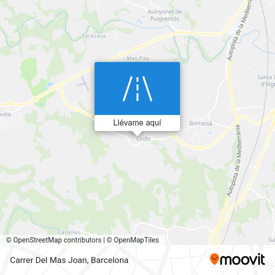 Mapa Carrer Del Mas Joan
