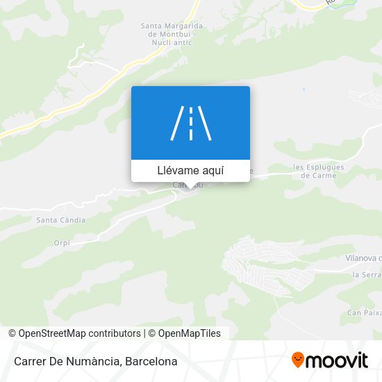 Mapa Carrer De Numància