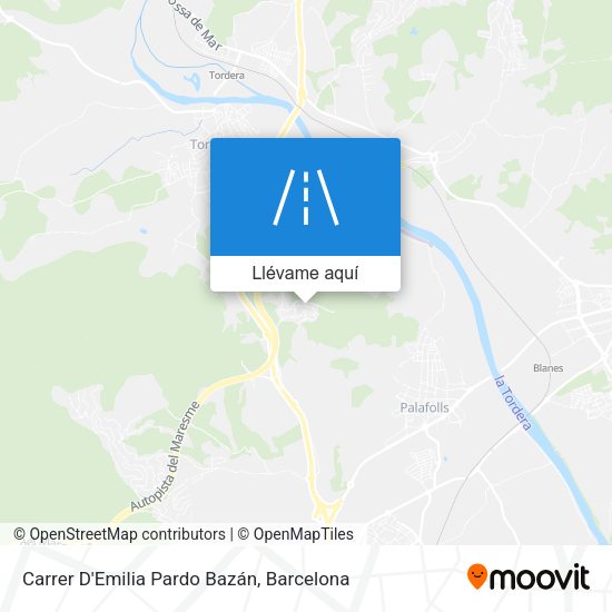 Mapa Carrer D'Emilia Pardo Bazán