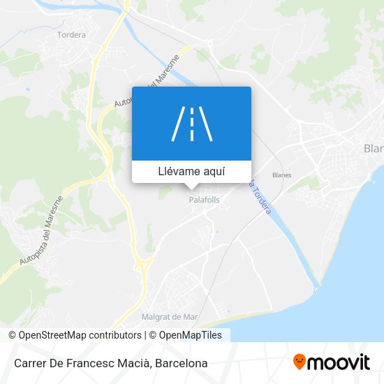 Mapa Carrer De Francesc Macià