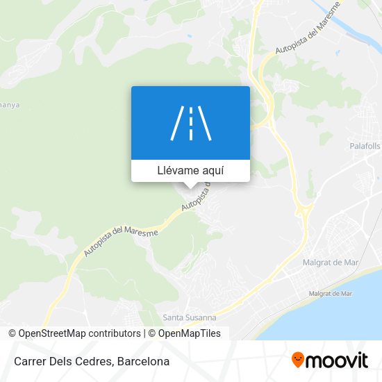 Mapa Carrer Dels Cedres