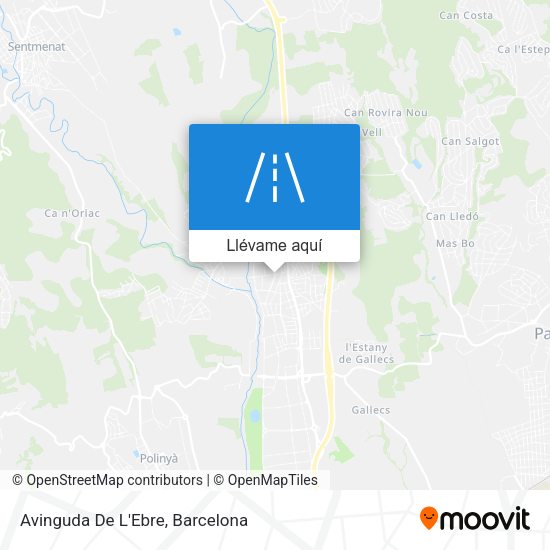 Mapa Avinguda De L'Ebre