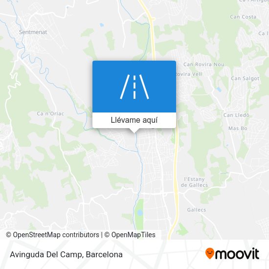 Mapa Avinguda Del Camp