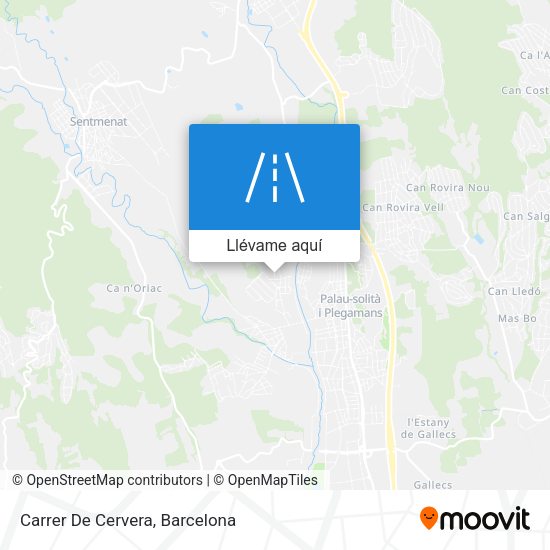 Mapa Carrer De Cervera