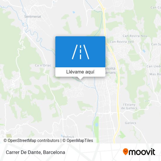 Mapa Carrer De Dante