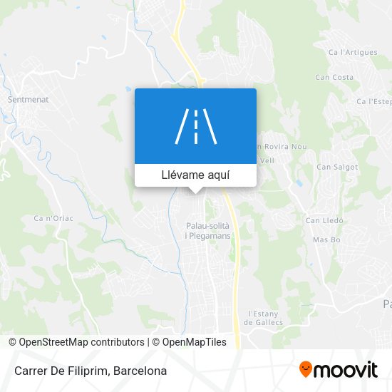 Mapa Carrer De Filiprim