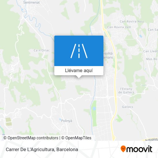 Mapa Carrer De L'Agricultura