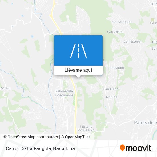 Mapa Carrer De La Farigola