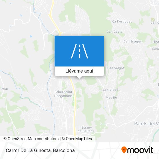 Mapa Carrer De La Ginesta