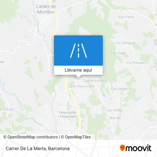 Mapa Carrer De La Merla