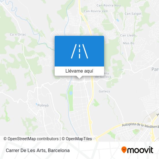 Mapa Carrer De Les Arts