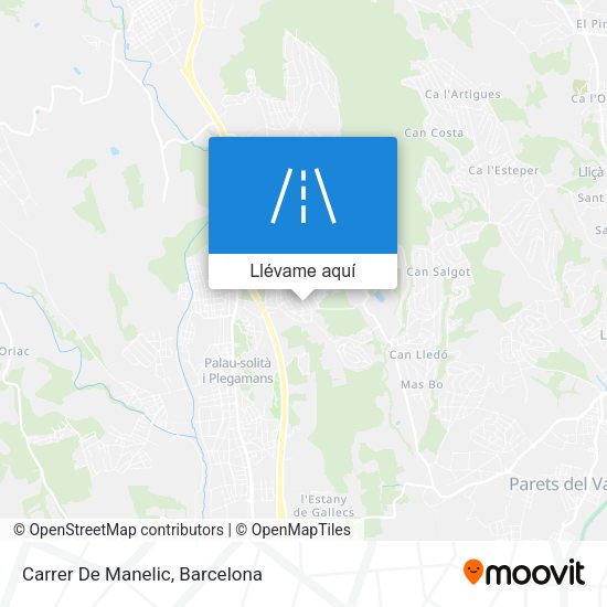 Mapa Carrer De Manelic