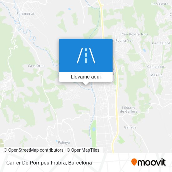 Mapa Carrer De Pompeu Frabra
