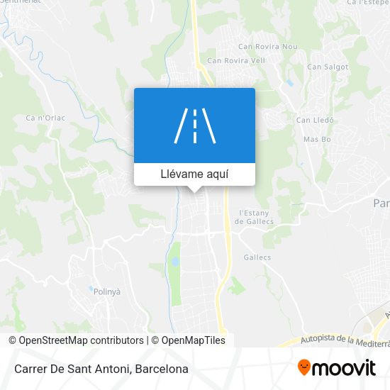 Mapa Carrer De Sant Antoni
