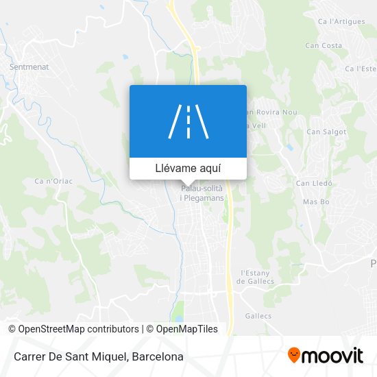 Mapa Carrer De Sant Miquel