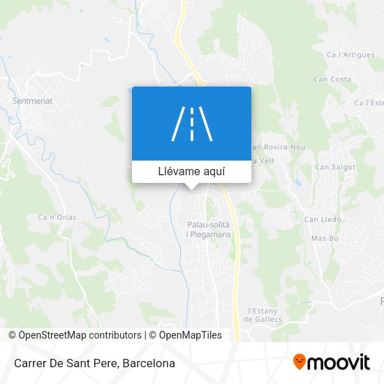 Mapa Carrer De Sant Pere