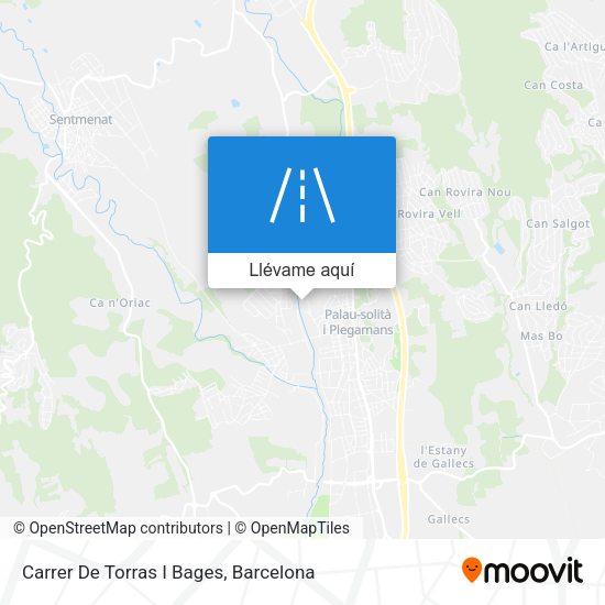 Mapa Carrer De Torras I Bages