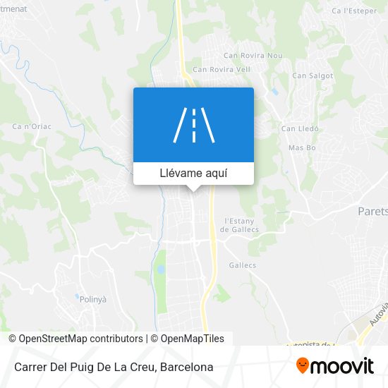 Mapa Carrer Del Puig De La Creu