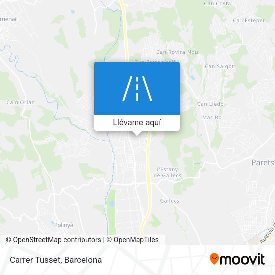 Mapa Carrer Tusset