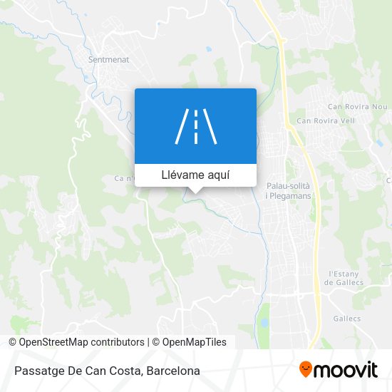 Mapa Passatge De Can Costa