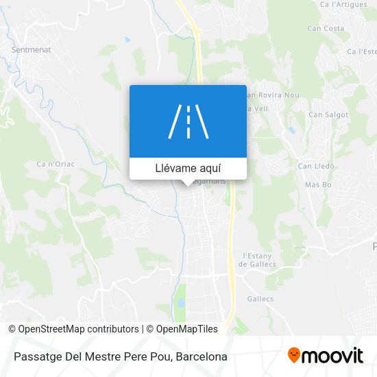 Mapa Passatge Del Mestre Pere Pou