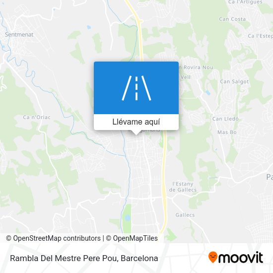 Mapa Rambla Del Mestre Pere Pou