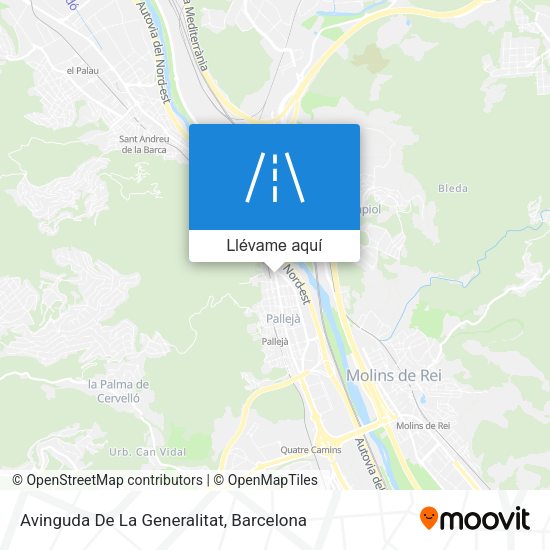 Mapa Avinguda De La Generalitat