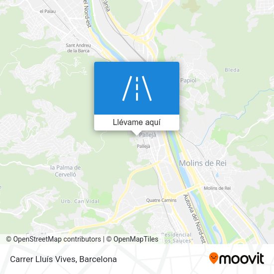 Mapa Carrer Lluís Vives