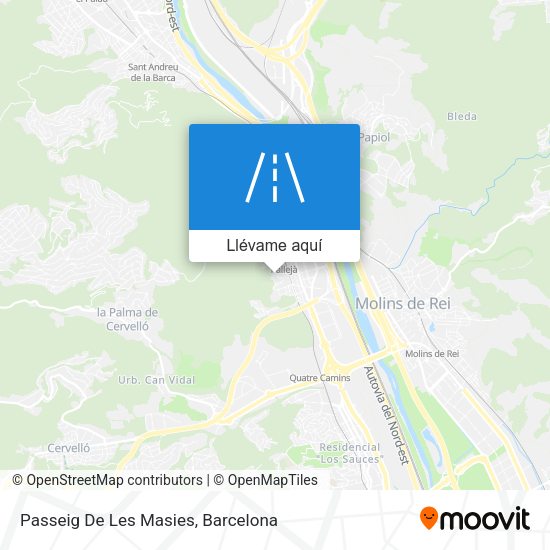 Mapa Passeig De Les Masies