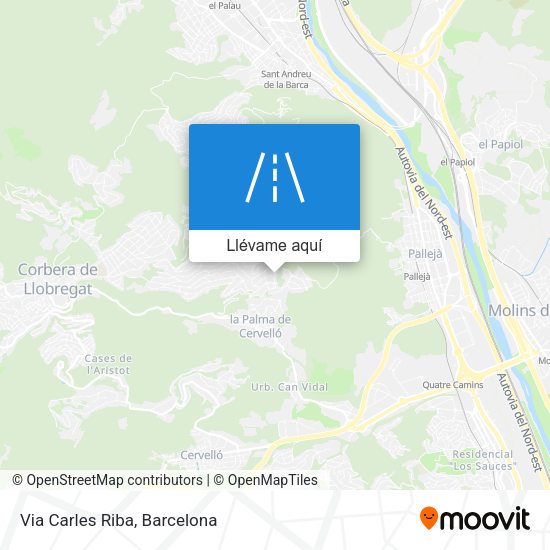 Mapa Via Carles Riba