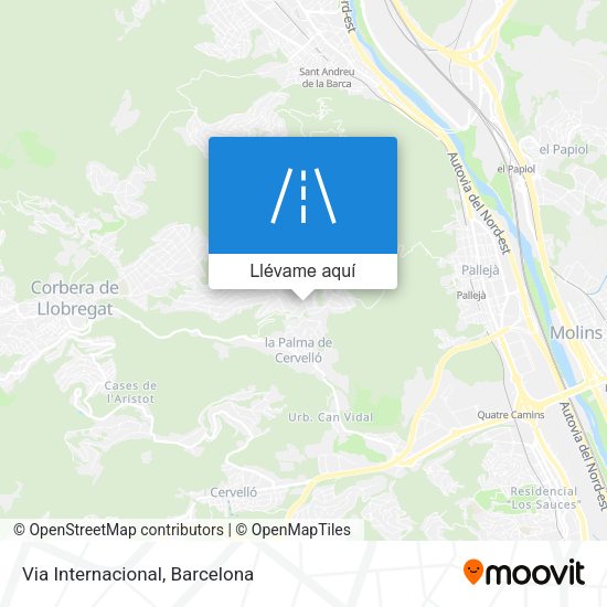Mapa Via Internacional