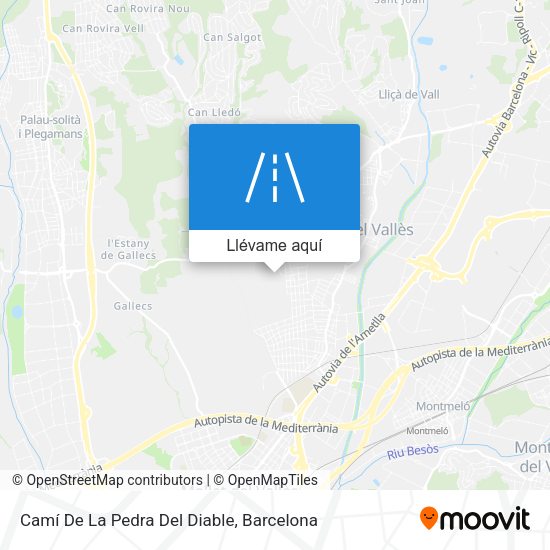 Mapa Camí De La Pedra Del Diable