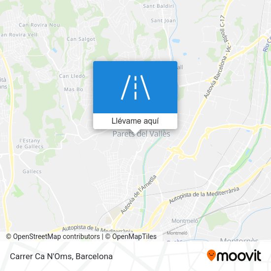 Mapa Carrer Ca N'Oms