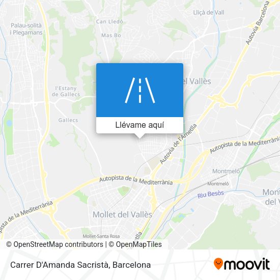 Mapa Carrer D'Amanda Sacristà