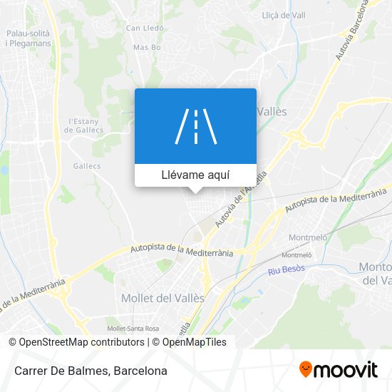 Mapa Carrer De Balmes
