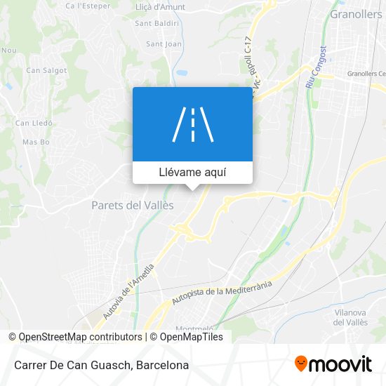 Mapa Carrer De Can Guasch
